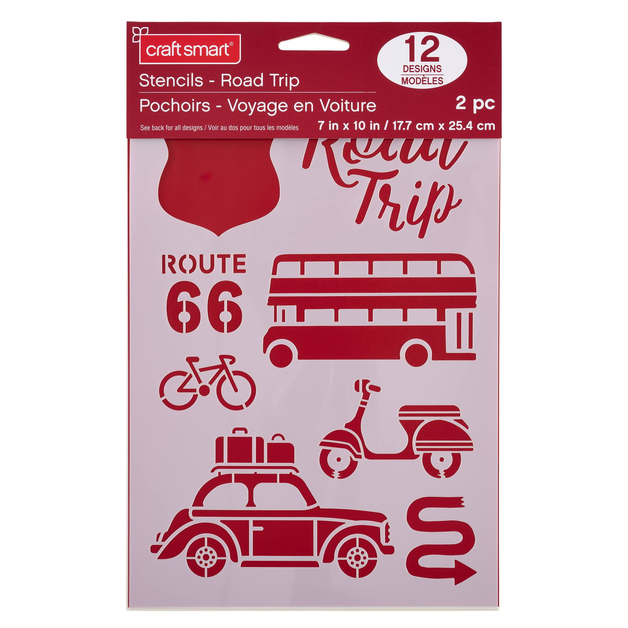 Road Trip Stencils, 7" x 10" by Craft Smart®